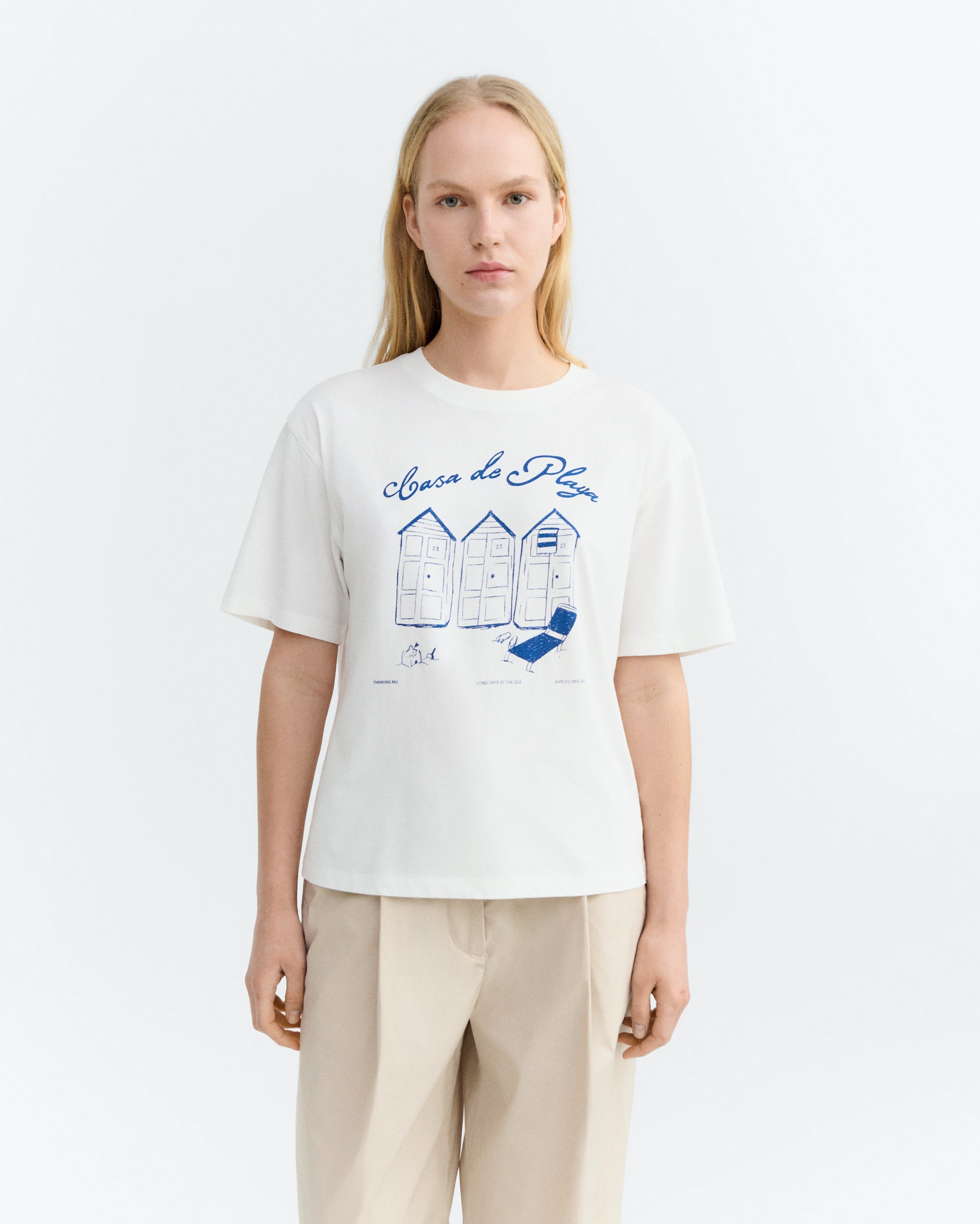 Camiseta oversize casa de playa Lena sostenible - 2