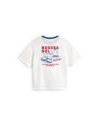Camiseta contraste azul bodega sol Lucia sostenible silueta - 3