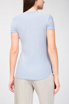 T-Shirt Ras Du Cou Transparent Flammé - Aura - Femme