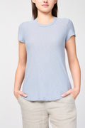 T-Shirt Ras Du Cou Transparent Flammé - Aura - Femme