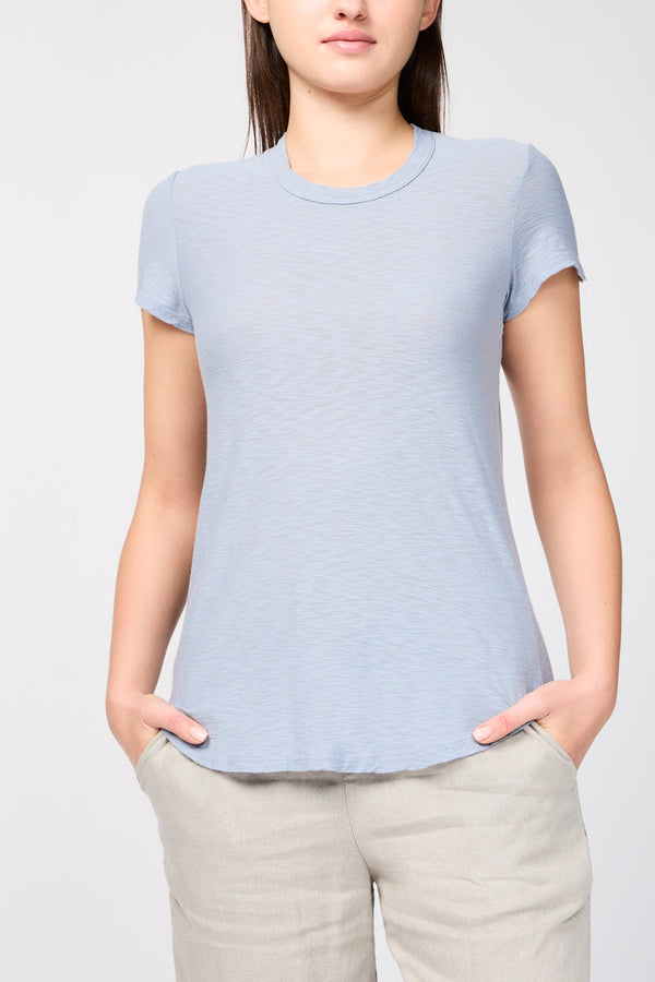 T-Shirt Ras Du Cou Transparent Flammé - Aura - Femme
