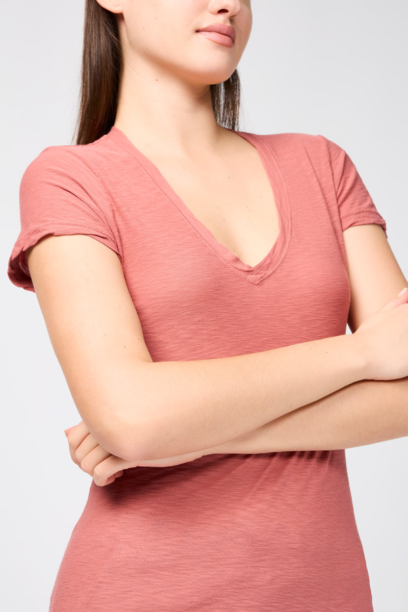 T-Shirt Décontracté Avec Bordure Inversée - Arizona - Femme