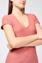 T-Shirt Décontracté Avec Bordure Inversée - Arizona - Femme