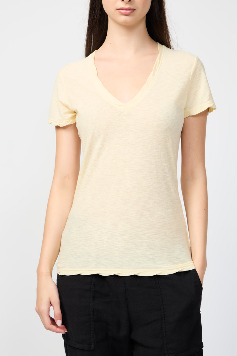T-Shirt Décontracté Avec Reliure Inversée - Gesso - Femme