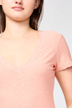 T-Shirt Décontracté Avec Bordure Inversée - Spritz - Femme