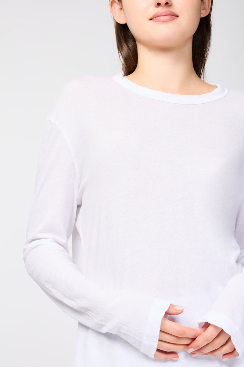 Pull Crepe Jsy Oversized - White - Femme