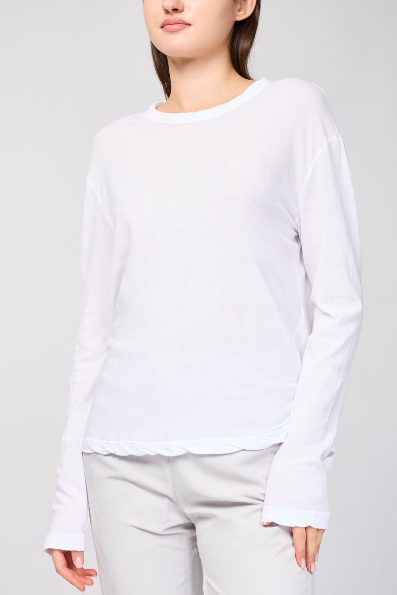 Pull Crepe Jsy Oversized - White - Femme