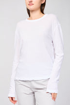 Pull Crepe Jsy Oversized - White - Femme