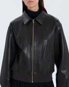 Veste Virgile chocolat en cuir_2