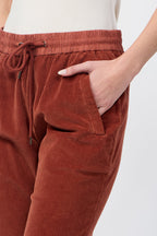 Pantalon Wide Wale Soft Corduroy - Goji Pigment - Femme