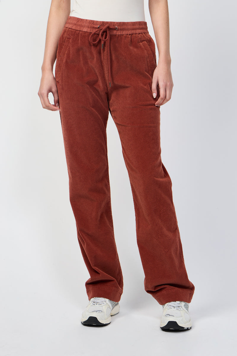 Pantalon Wide Wale Soft Corduroy - Goji Pigment - Femme