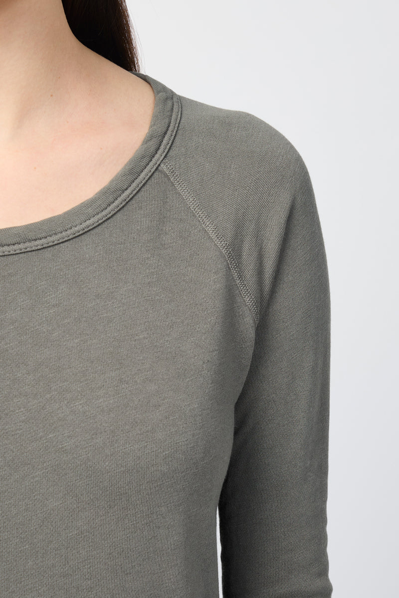 Sweat-Shirt Raglan Classique À Manches Longues - Pigment Jungle - Femme