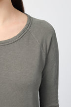Sweat-Shirt Raglan Classique À Manches Longues - Pigment Jungle - Femme