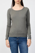 Sweat-Shirt Raglan Classique À Manches Longues - Pigment Jungle - Femme