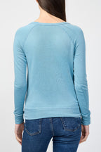 Sweat-Shirt Raglan Classique À Manches Longues - Malta Pigment - Femme