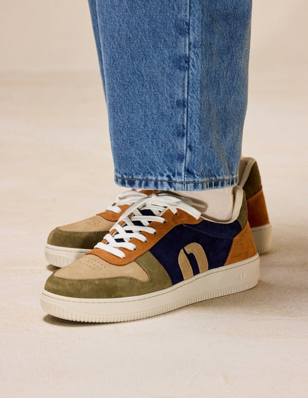 Baskets Basses Matthieu - Kaki Beige Marron - Homme