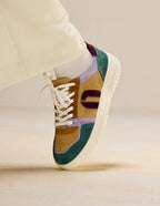 Baskets Basses Nora - Vert Lilas Beige