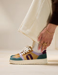 Baskets Basses Nora - Vert Lilas Beige