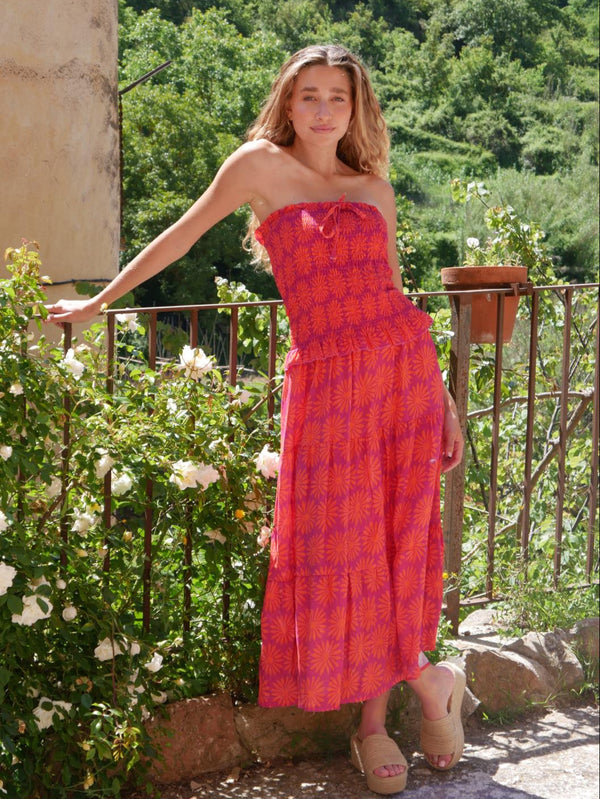 Robe En Lin Casiopea Orange