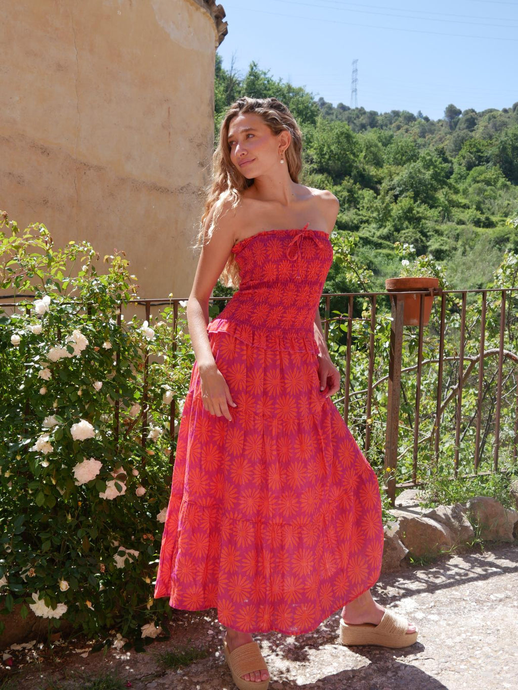 Robe En Lin Casiopea Orange