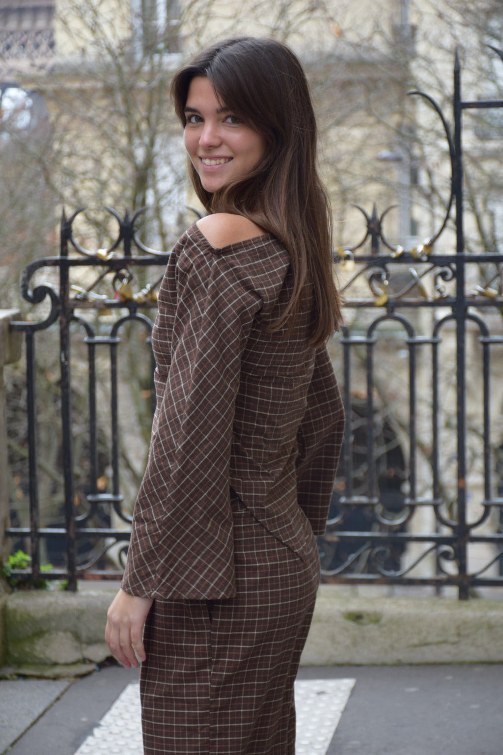 Chemise Top Alia Marron