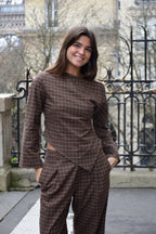 Chemise Top Alia Marron