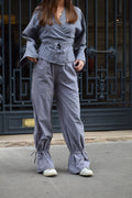Pantalon Alea Vichy Bleu Et Marron