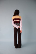 Gilet Emilia Jaune Et Bordeaux