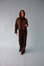 Veste Mili Carreaux Marron