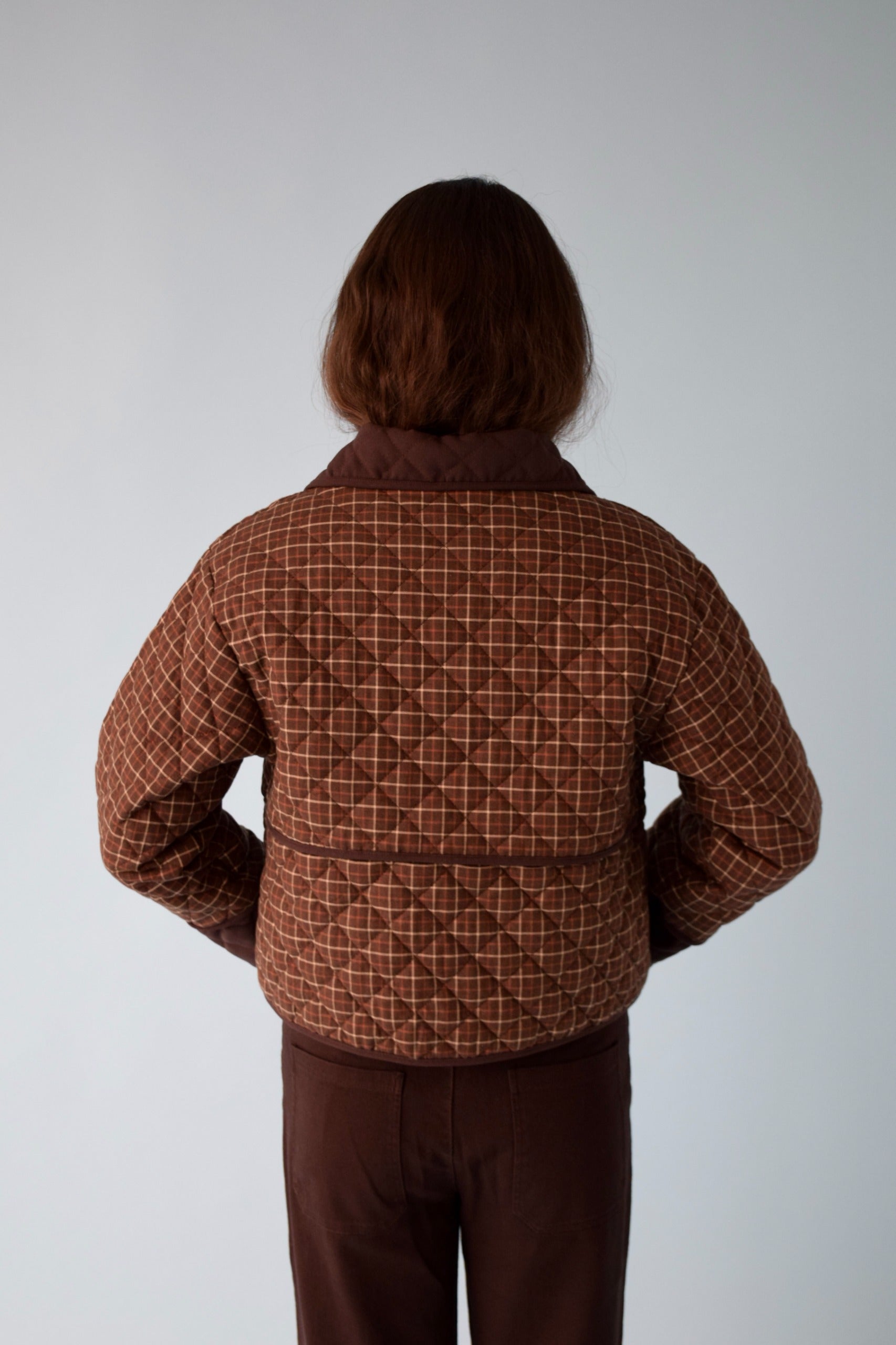 Veste Mili Carreaux Marron
