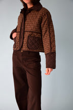 Veste Mili Carreaux Marron