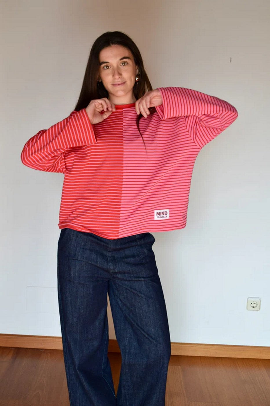 T-Shirt Mariona Rouge Et Rose