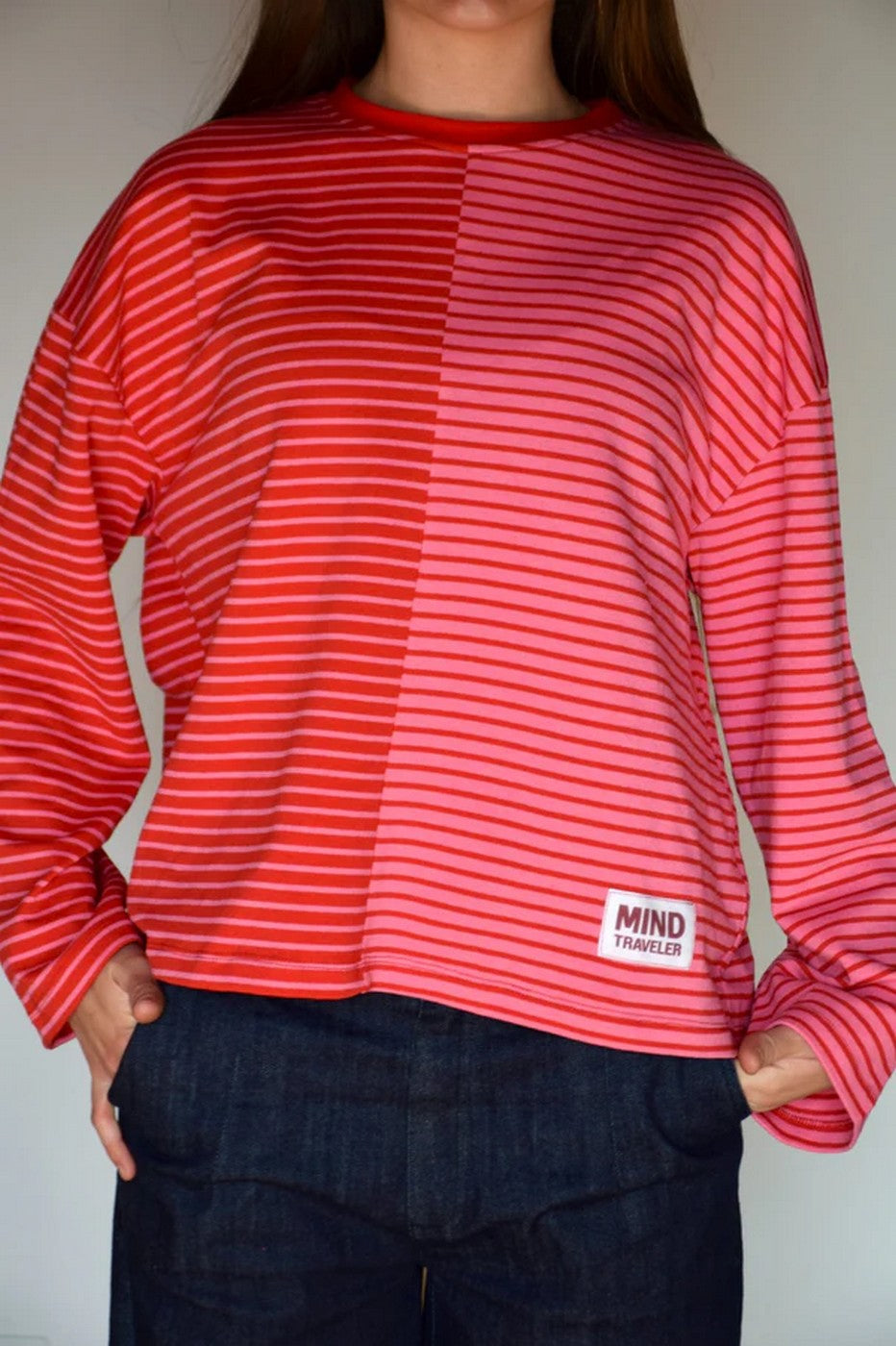 T-Shirt Mariona Rouge Et Rose