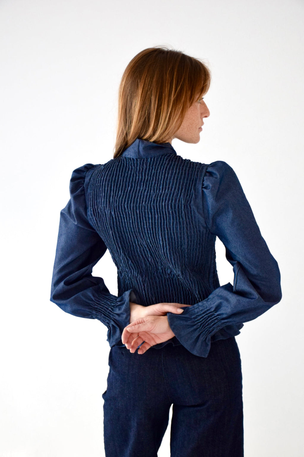 Blouse Chía Nœud Denim