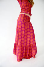 Jupe Casiopea Rouge Et Orange