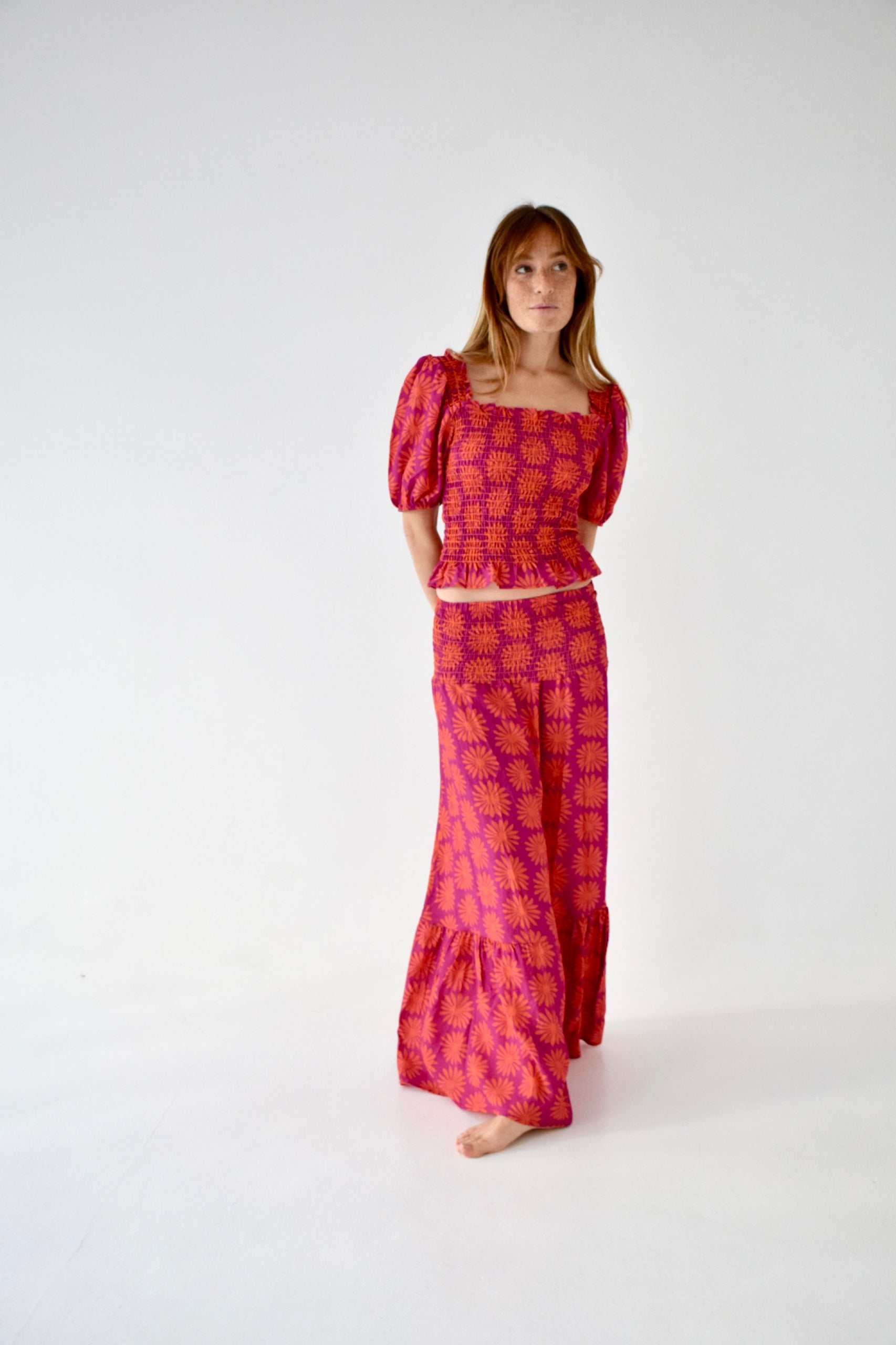Top Casiopea Rouge Et Orange