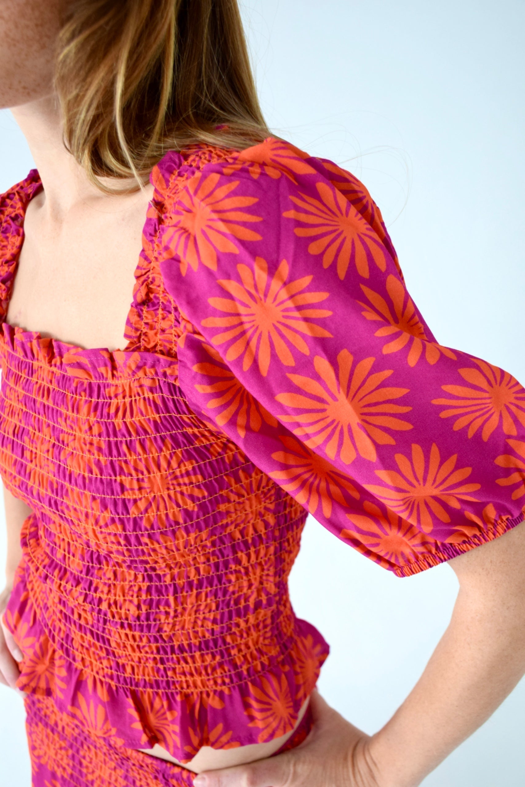 Top Casiopea Rouge Et Orange