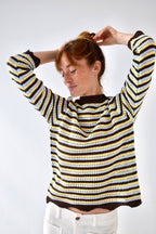 Pull Violeta Marron