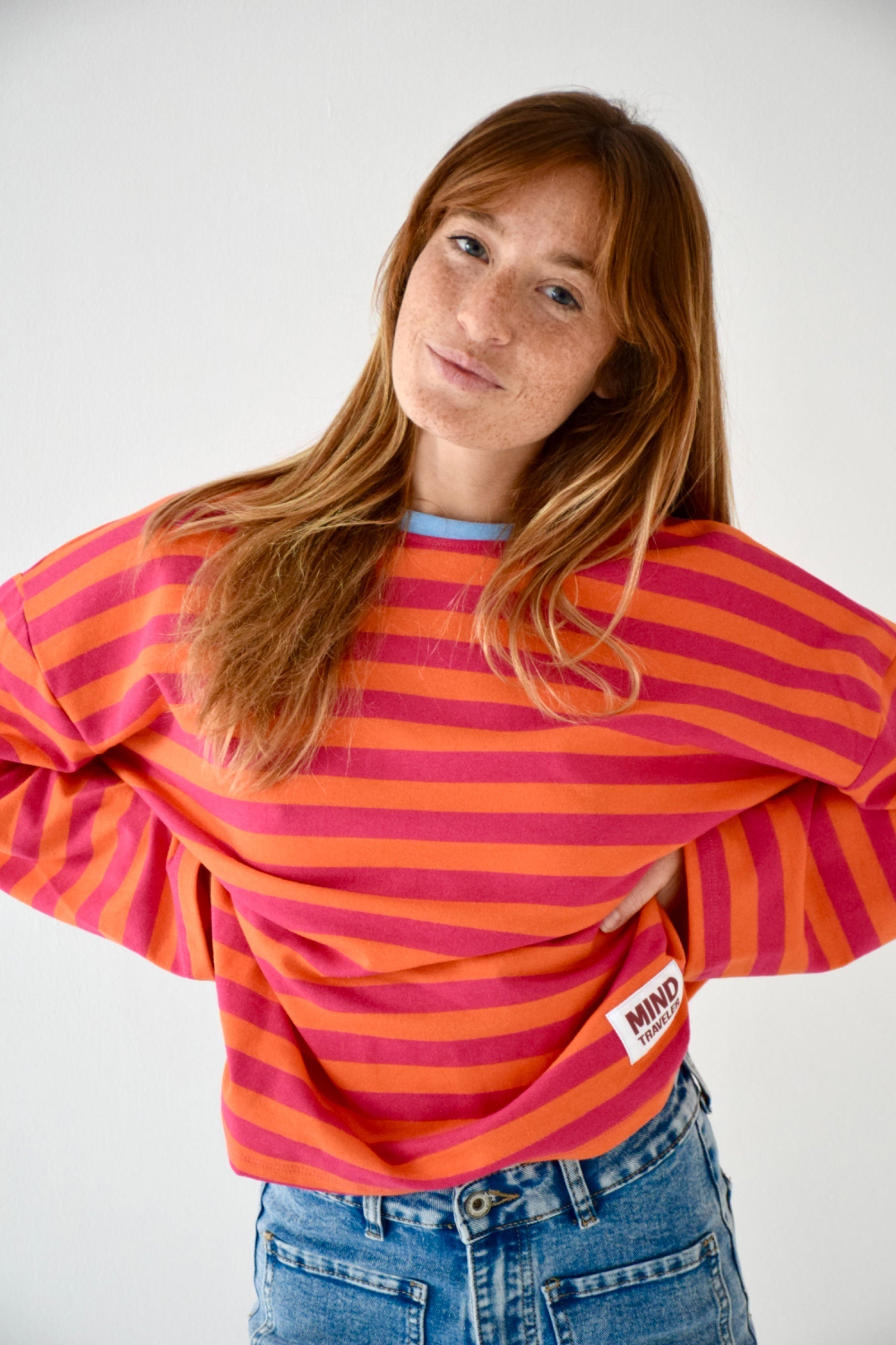 T-Shirt Núria Fuchsia Et Orange