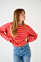 T-Shirt Núria Fuchsia Et Orange