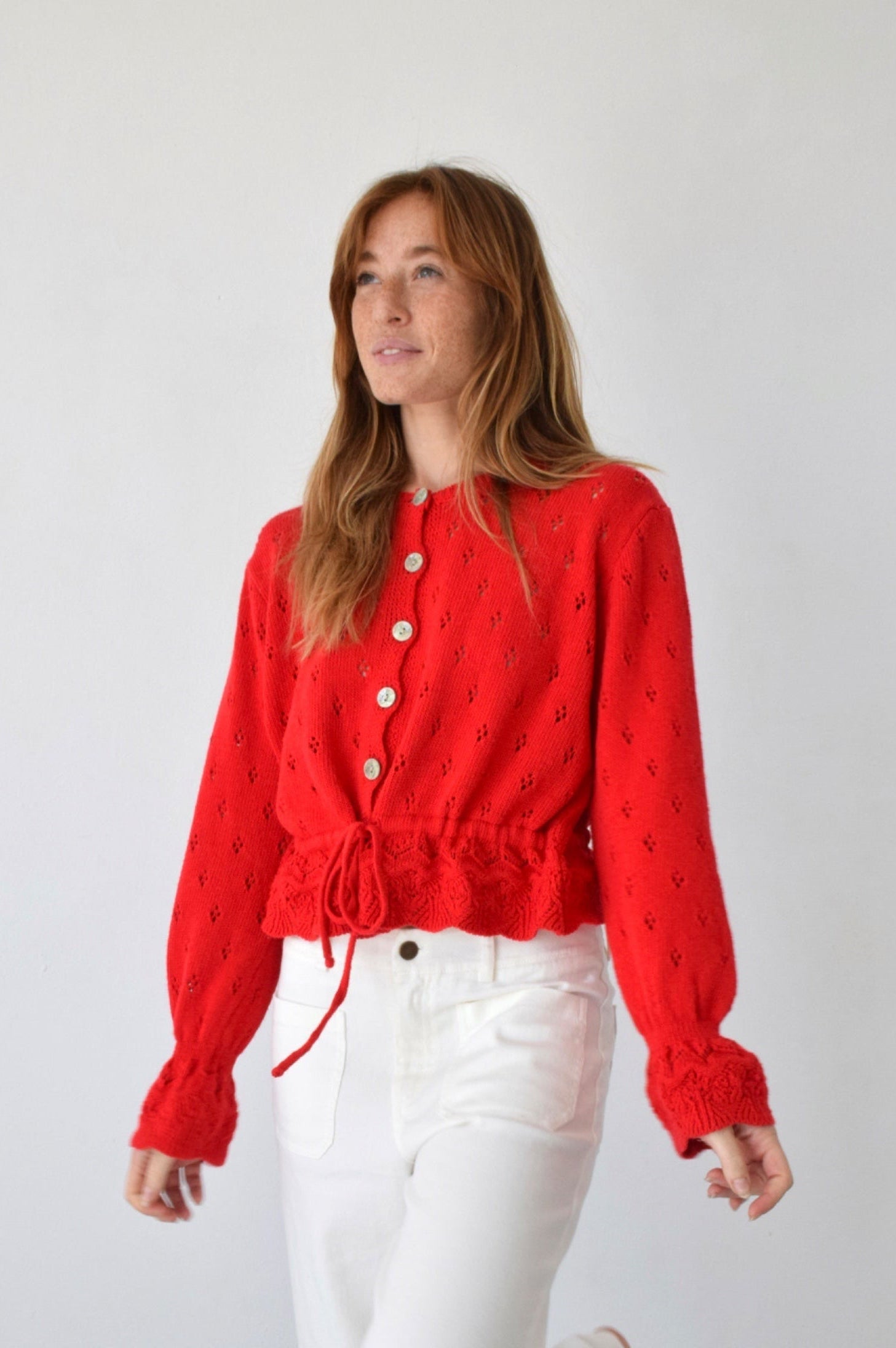 Cardigan Josephine Rouge