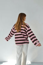 Polo Filipa Marron Et Rose