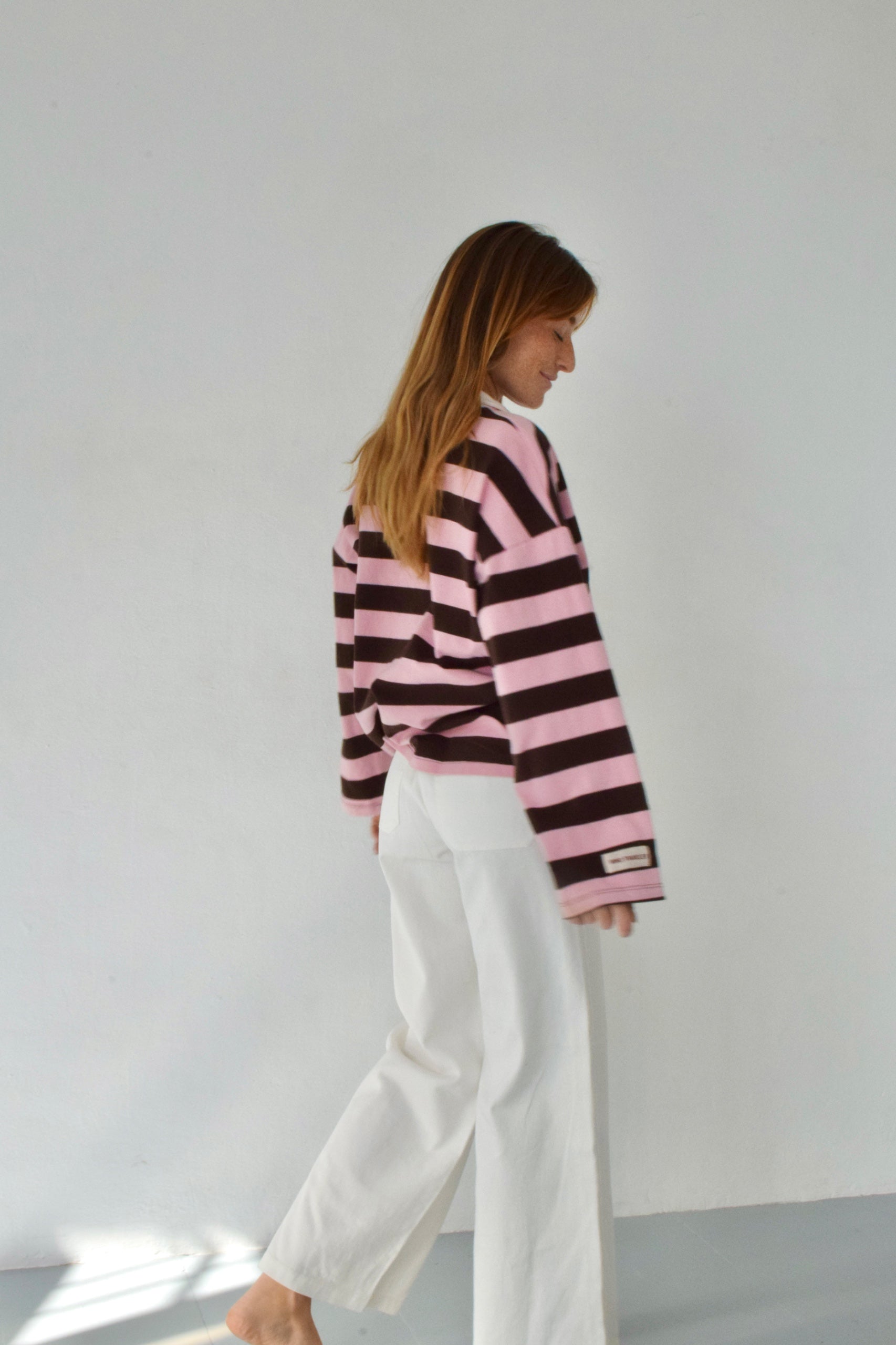 Polo Filipa Marron Et Rose