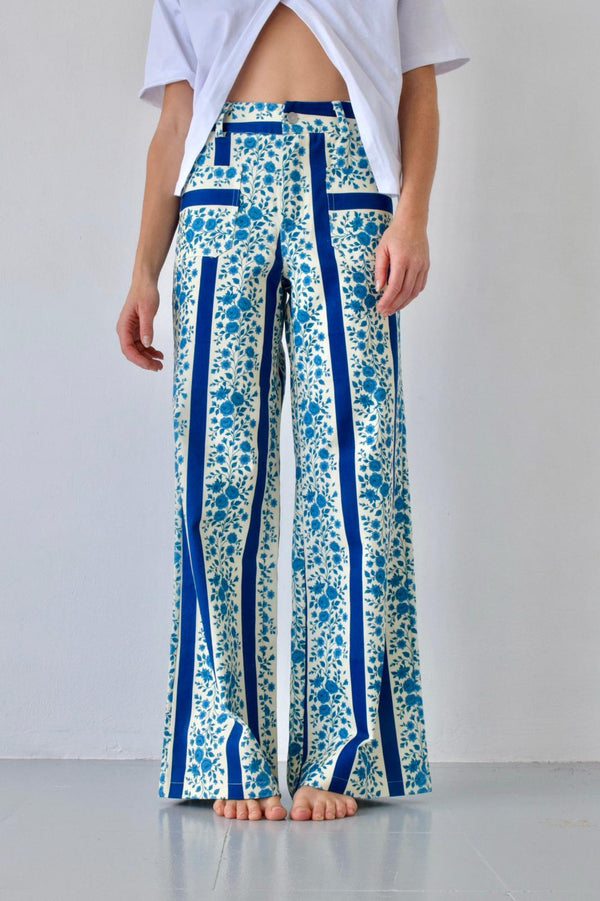 Jean Valeria Fleurs Bleu