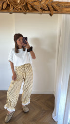 Pantalon Pois Jaune