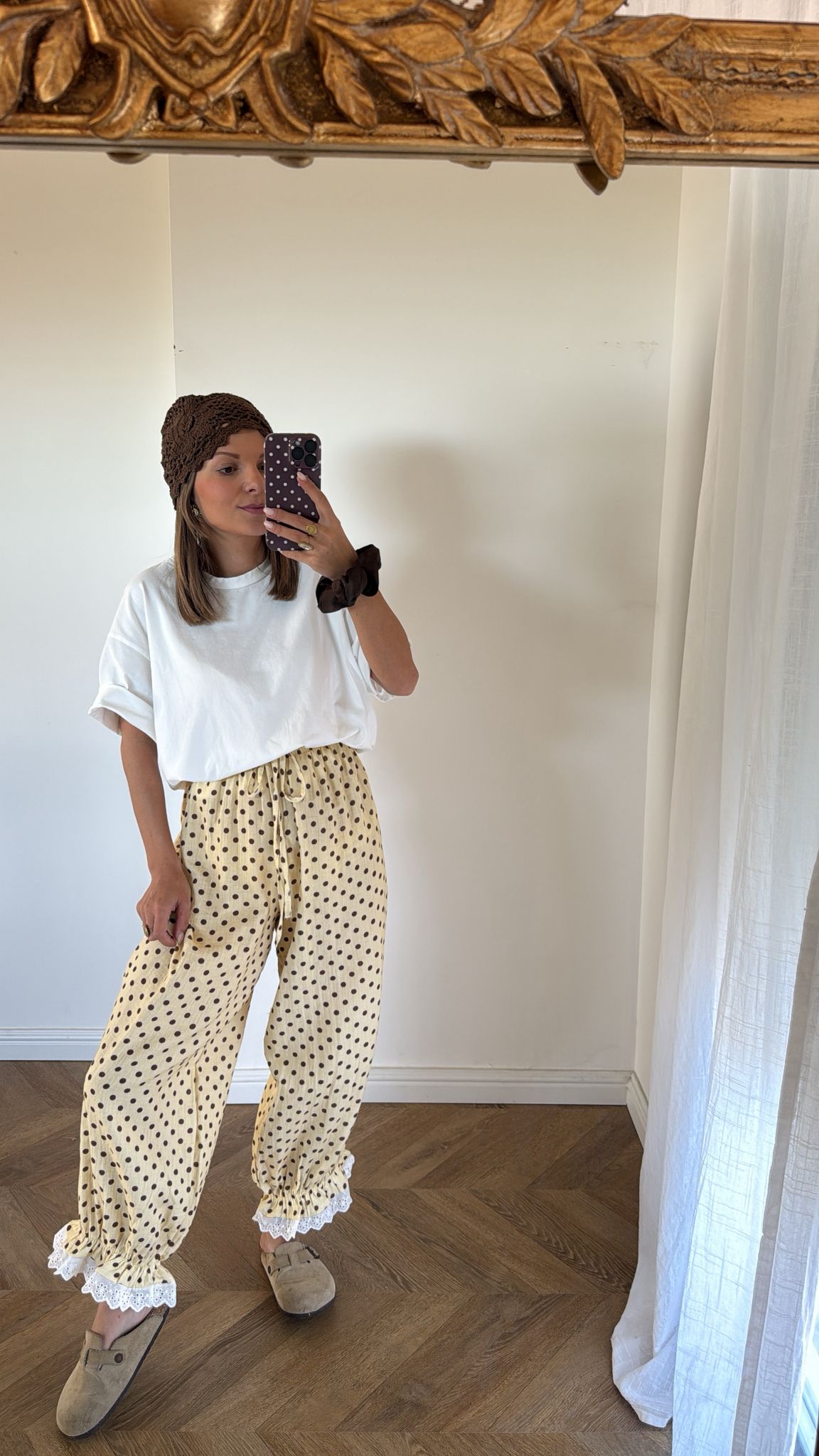Pantalon Pois Jaune