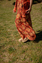 Robe Sara Fleurs Marron