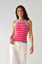 Top Nuri Rose Et Fuchsia