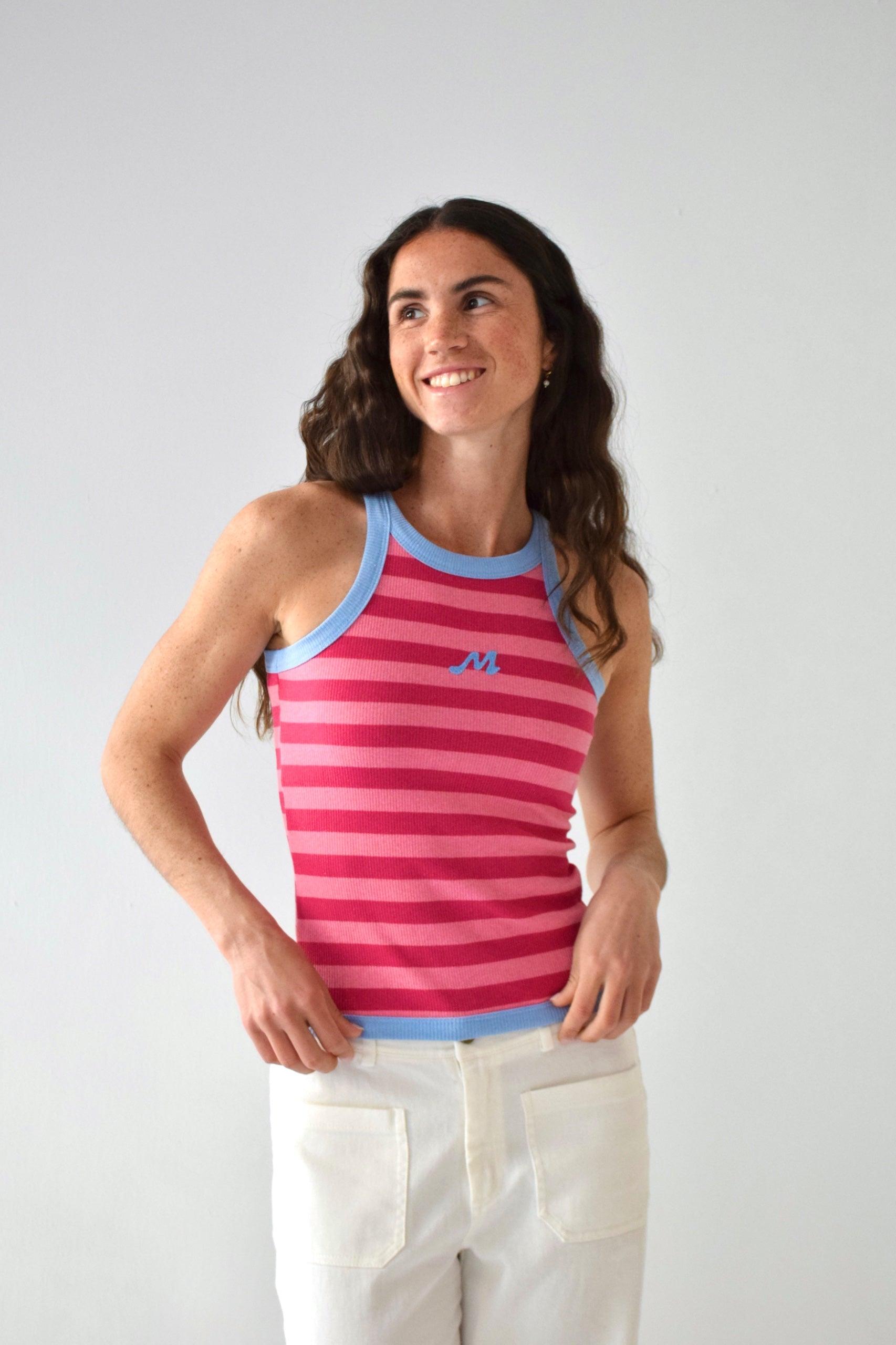 Top Nuri Rose Et Fuchsia