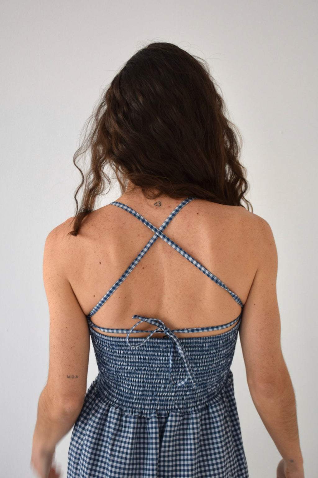 Robe Gina Vichy Marine